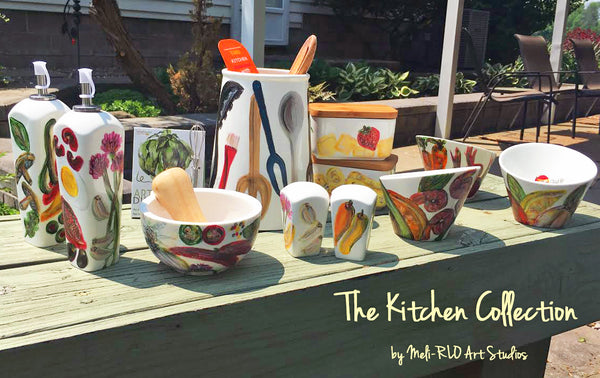 The Gourmet Kitchen Collection, Hand-Painted Porcelain