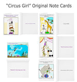 “Circus Girl” -  NOTE CARD SET of 5