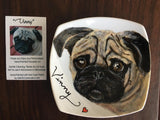 Porcelain Hand-Painted Custom Decorative Plates: Pets, Portraits etc..