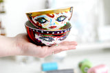 Porcelain Face Bowls - Art Deco Flappers Collection