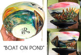 Hand-Painted "Scenic" Porcelain Bowls