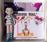 "Circus Girl" SET #2 - BOOK with Handmade ART DOLL!