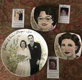Porcelain Hand-Painted Custom Decorative Plates: Pets, Portraits etc..