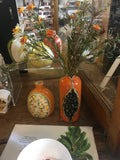 Hand-Painted Ceramic Fruit Vases
