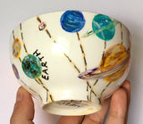 SCIENCE Themed: Hand-painted Porcelain Art Bowls