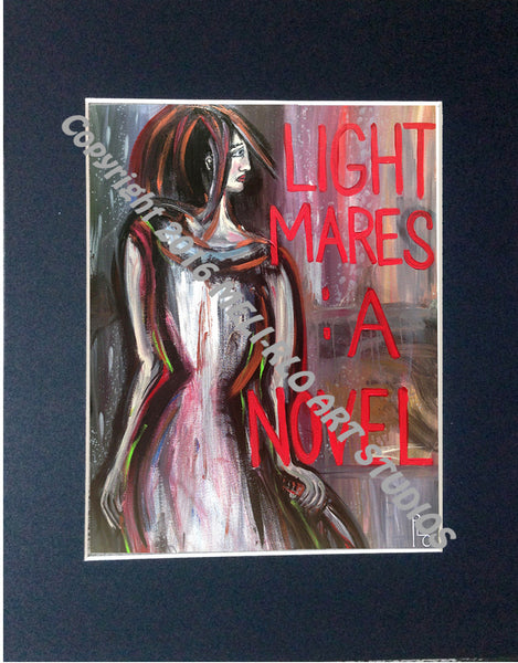 Matted Print : "LIGHTMARES: A NOVEL"