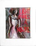 Matted Print : "LIGHTMARES: A NOVEL"