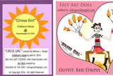 "Circus Girl" SET #1 - BOOK with Handmade ART DOLL!
