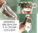 Hand-Painted Porcelain Holly Berry Collection
