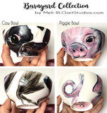 BARNYARD COLLECTION: Donkey, Lamb, Cow, Pig, Chicken, Goat & Alpaca.. Decorative Bowls
