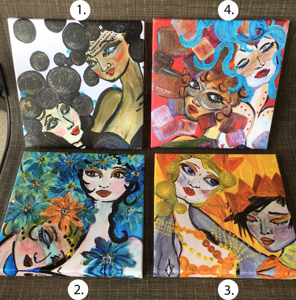 8" x 8" Canvas PRINTS - Women's Performers Series
