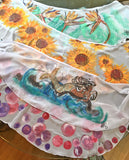 Hand-Painted Ballet Sheer Wrap Skirts